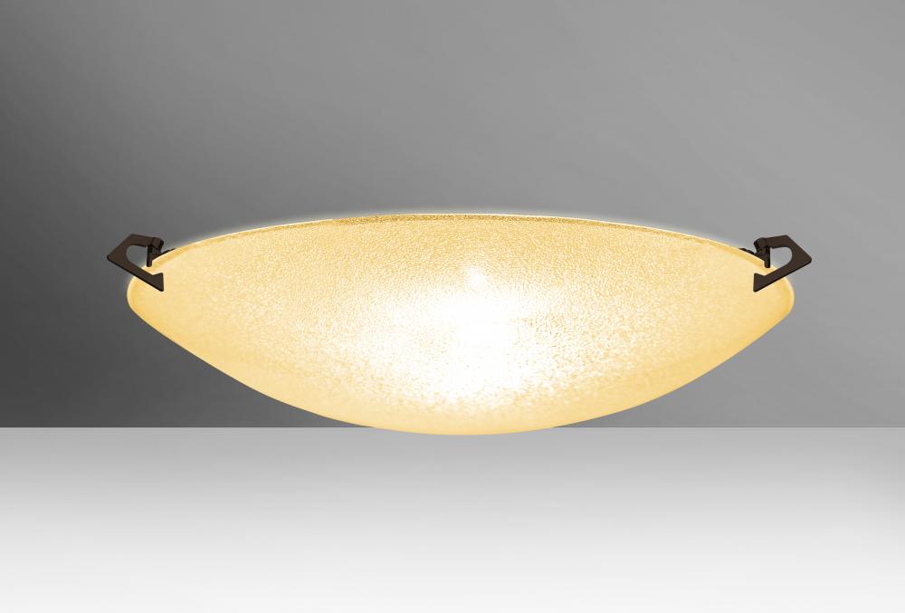 Besa Ceiling Sonya 17 Bronze Gold Glitter 3x100W A19