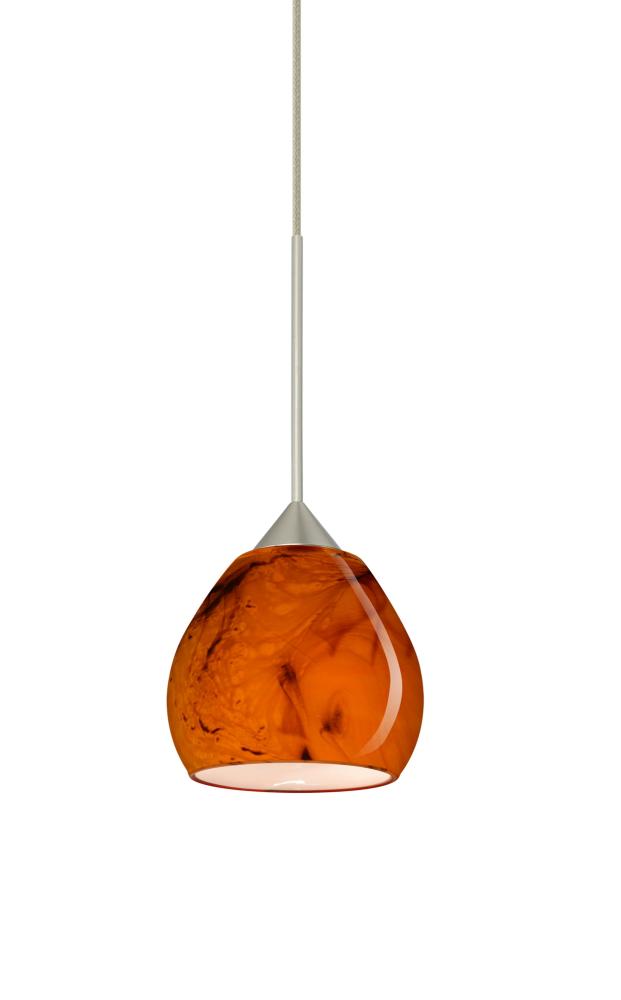 Besa Pendant For Multiport Canopy Tay Tay Satin Nickel Habanero 1x50W Halogen