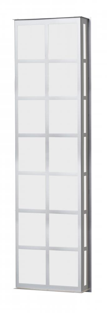 Besa Outdoor Bree 38 Brushed Aluminum White Acrylic 3x11W LED