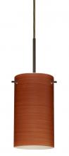 Besa Lighting 1BC-4404CH-LED-BR - Besa Stilo 7 LED Pendant Cherry Bronze 1x9W LED