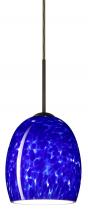 Besa Lighting 1JC-169786-BR - Besa Lucia Pendant Bronze Blue Cloud 1x75W Medium Base