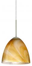 Besa Lighting 1JC-4470HN-SN - Besa Vila Pendant Satin Nickel Honey 1x60W Medium Base