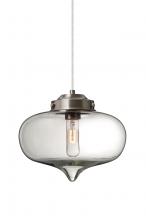 Besa Lighting 1JC-MIRACL-SN - Besa Mira Pendant Satin Nickel Clear 1x60W T10