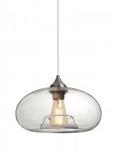 Besa Lighting 1JT-BANACL-EDIL-SN - Besa Pendant Bana Satin Nickel Clear 1x4W LED Filament