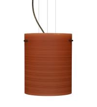 Besa Lighting 1KG-4006CH-BR - Besa Pendant Tamburo 8 Bronze Cherry 1x100W Medium Base