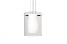 Besa Lighting 1KG-C00607-BR - Besa Pendant Pahu 8 Bronze Clear/Opal 1x100W Medium Base