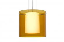 Besa Lighting 1KG-G18407-SN - Besa Pendant Pahu 12 Satin Nickel Transparent Armagnac 1x100W Medium Base