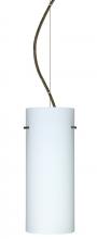 Besa Lighting 1KX-412307-BR - Besa Stilo 10 Cable Pendant Opal Matte Bronze 1x100W Medium Base