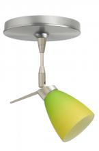 Besa Lighting 1SP-5044GY-SN - Besa Spotlight Andi Satin Nickel Bicolor Green/Yellow 1x35W Halogen Mr11