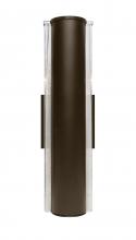 Besa Lighting 2NW-ESPADA16-LED-BR - Besa, Espada 16 Outdoor Sconce, Bronze/Clear Bubble, Bronze Finish, 1x8W LED