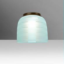 Besa Lighting MITZI7CYC-BR - Besa Mitzi 7 Ceiling, Cyan, Bronze, 1x60W E26 Base