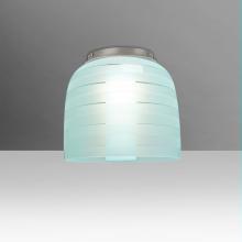 Besa Lighting MITZI7CYC-SN - Besa Mitzi 7 Ceiling, Cyan, Satin Nickel, 1x60W E26 Base