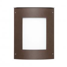 Besa Lighting MOTO13SQ-WA-LED-BR - Besa Outdoor Moto 13 Square Bronze White Acrylic 2x5W LED