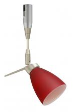 Besa Lighting RSP-504431-SN - Besa Spotlight Andi Satin Nickel Red Matte 1x35W Halogen Mr11