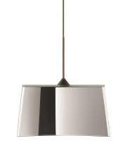 Besa Lighting RXP-6773MR-BR - Besa Groove Pendant Mirror-Frost Bronze 1x50W Halogen