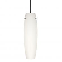 Besa Lighting X-412107-BK - Besa Tu Tu Pendant for Multiport Canopy, Opal Matte, Black, 1x50W Halogen