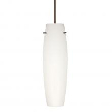 Besa Lighting X-412107-BR - Besa Tu Tu Pendant for Multiport Canopy, Opal Matte, Bronze, 1x50W Halogen