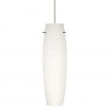 Besa Lighting X-412107-LED-SN - Besa Tu Tu Pendant for Multiport Canopy, Opal Matte, Satin Nickel, 1x5W LED