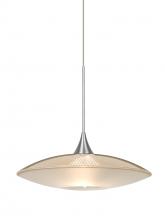 Besa Lighting X-6294GD-SN - Besa Pendant For Multiport Canopy Spazio Satin Nickel Gold/Frost 1x50W Halogen