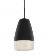 Besa Lighting J-ABU12BK-BR - Abu 12 Cord Pendant for Mulitport Canopy, Black/Glitter, Bronze Finish, 1x60W Medium base