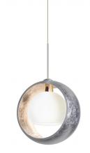 Besa Lighting 1XP-4293SS-SN - Besa Pendant Pogo Satin Nickel Silver/Inner Silver 1x35W Halogen