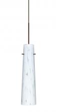 Besa Lighting 1XT-567419-LED-BR - Besa Camino Pendant Bronze Carrera 1x50W Halogen