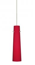 Besa Lighting RXP-5674RM-SN - Besa Camino Pendant Satin Nickel Ruby Matte 1x50W Halogen