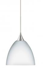 Besa Lighting 1XP-757007-SN - Besa Pendant Sasha Satin Nickel Opal Matte 1x50W GY6.35