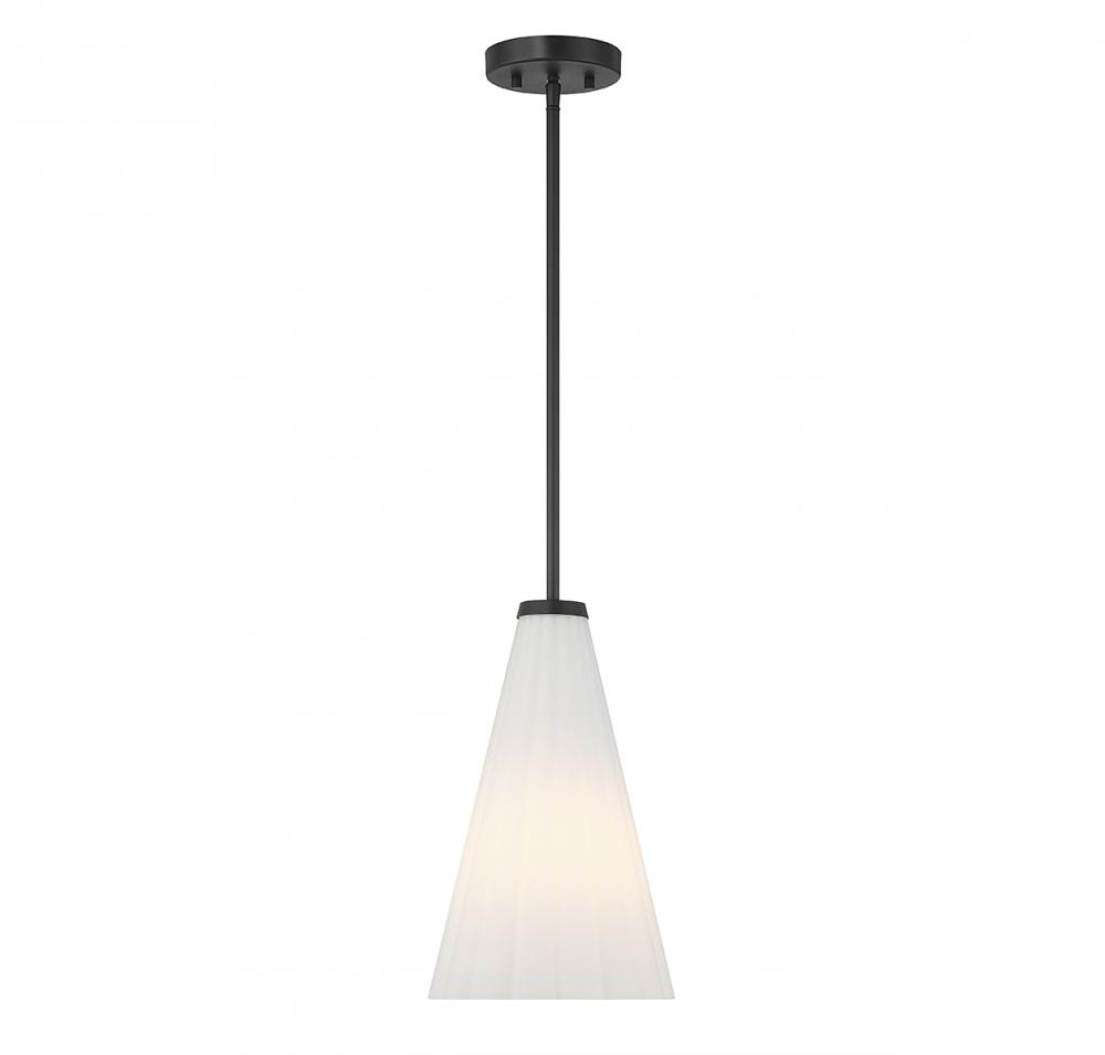 Bristol 1-Light Pendant in Matte Black