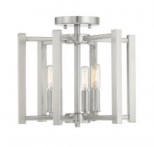 Savoy House 6-7702-3-SN - Benson 3-Light Ceiling Light in Satin Nickel