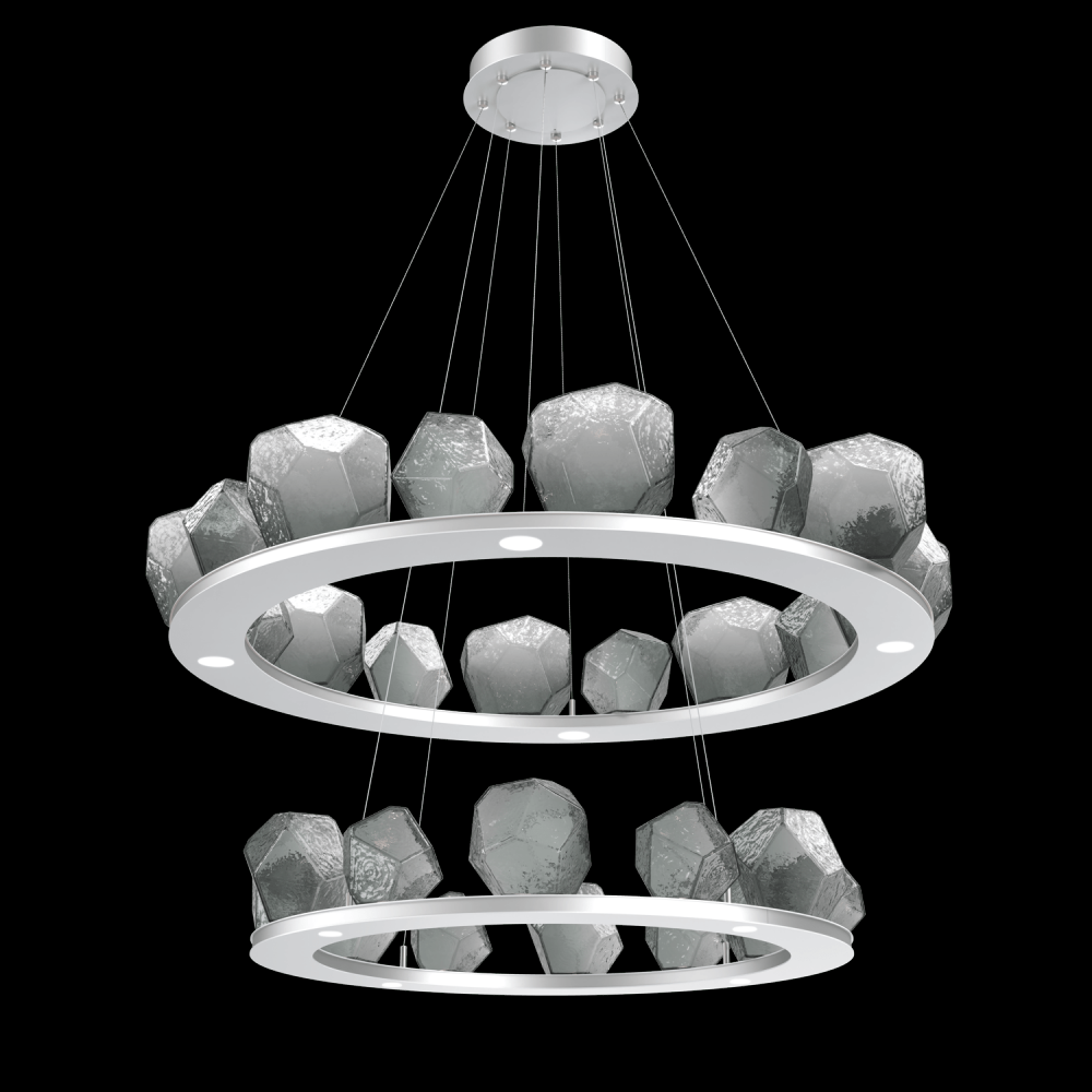 Two Tier Gem Ring Chandelier-2B