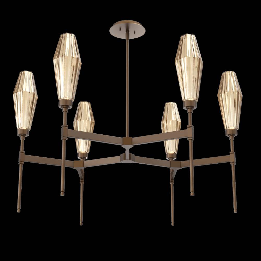 Aalto Round Chandelier-37-Flat Bronze