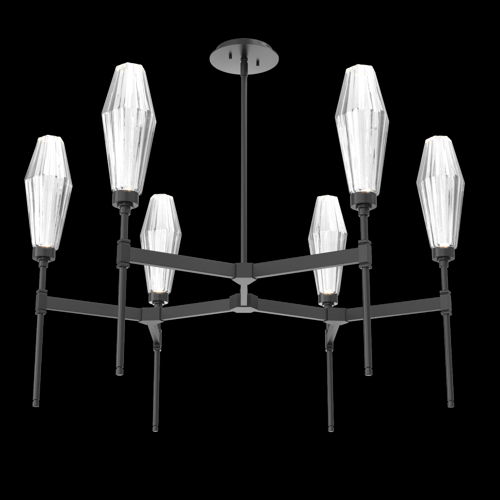 Aalto Round Chandelier-37-Matte Black