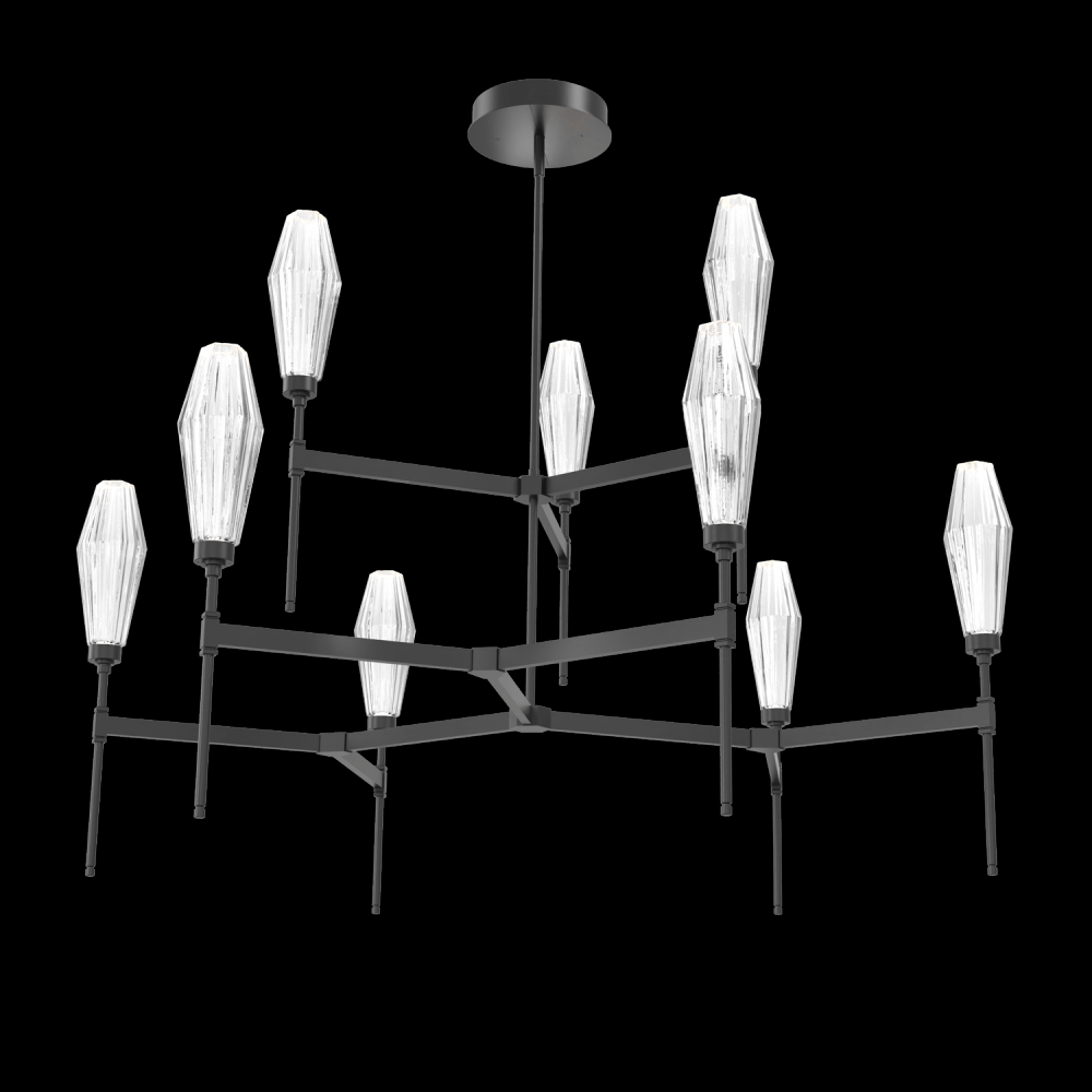 Aalto Round Chandelier-54-Matte Black