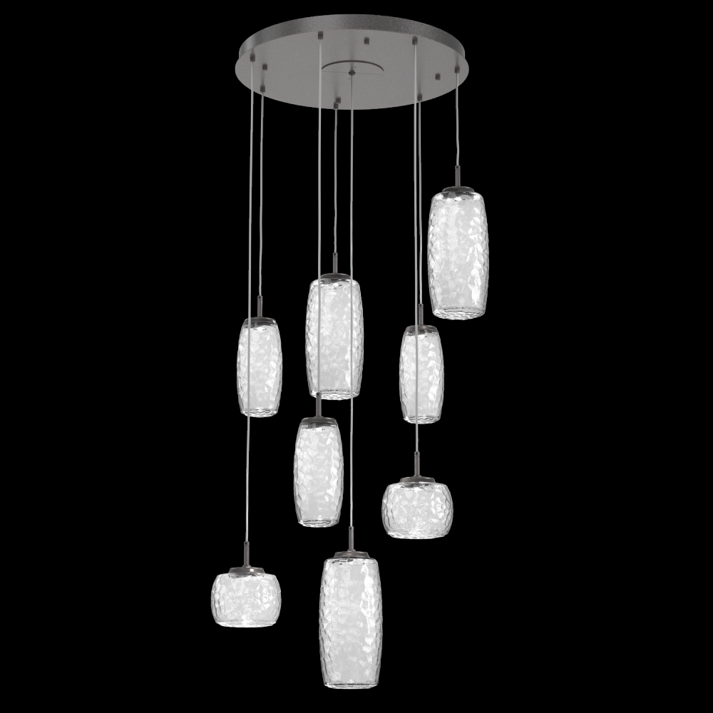 Vessel Round 8pc Multi-Pendant