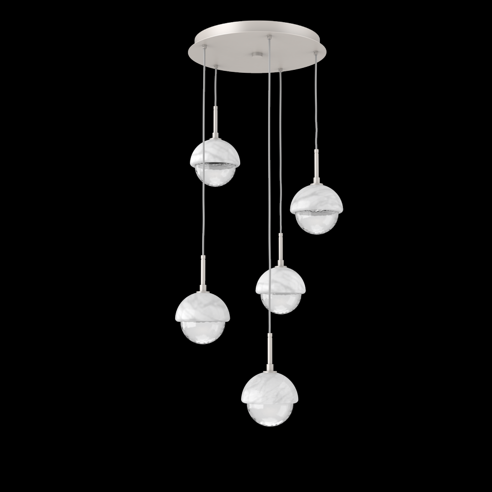 Cabochon Round Pendant Chandelier