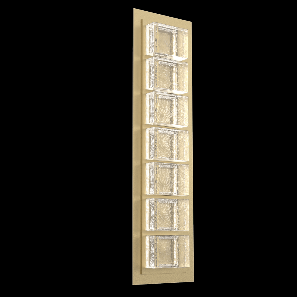 Tessera  Sconce (S)-Gilded Brass-Pavé Cast Glass