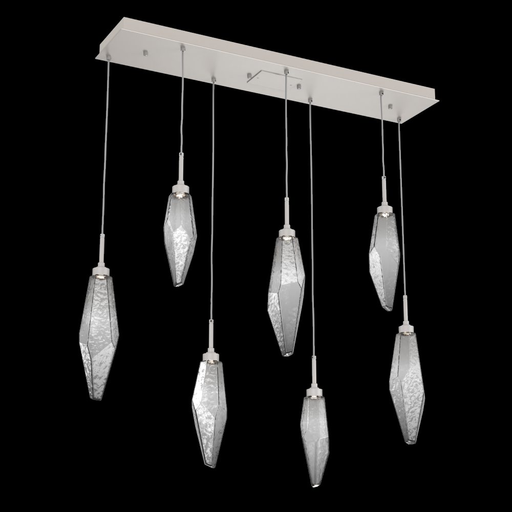 Rock Crystal Linear 7pc Multi-Pendant