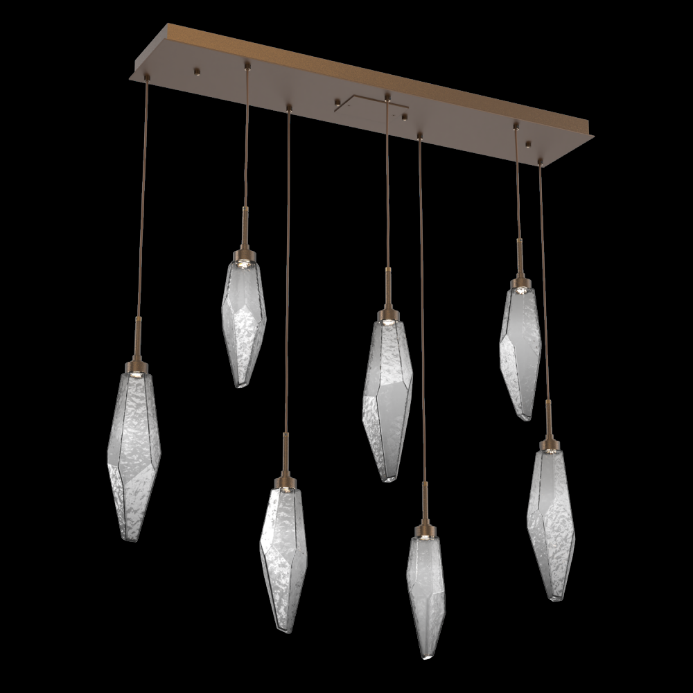 Rock Crystal Linear 7pc Multi-Pendant