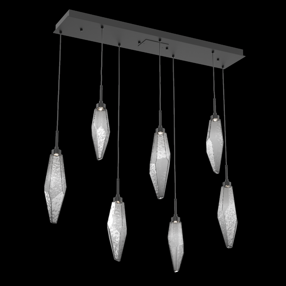 Rock Crystal Linear 7pc Multi-Pendant