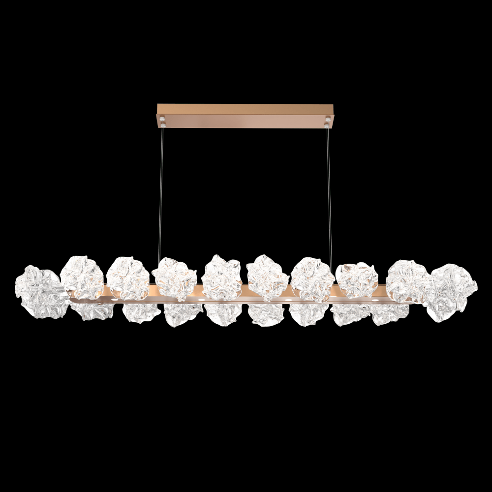 Blossom Linear Suspension - 60-Novel Brass