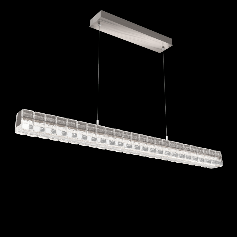 Asscher Linear Suspension 48"-Gunmetal-Asscher Clear