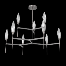 Hammerton CHB0050-54-GP-CS-001-L3 - Rock Crystal Round Belvedere Chandelier-54-Graphite