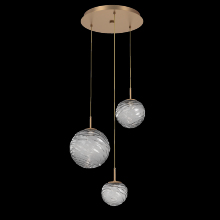 Hammerton CHB0092-03-NB-S-C01-L3 - Gaia Round Pendant Chandelier