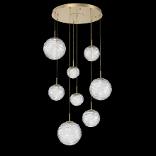 Hammerton CHB0092-08-GB-C-C01-L1 - Gaia Round Pendant Chandelier