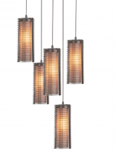 Hammerton CHB0020-12-BB-F-C01-L1 - Downtown Mesh w/Glass Square Pendant Chandelier