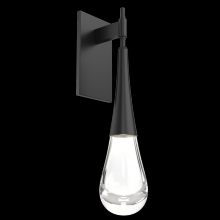 Hammerton IDB0078-01-MB-C-L1 - Raindrop Sconce-Matte Black-Blown Glass