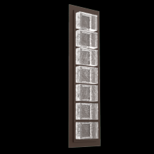 Hammerton IDB0087-01-FB-TP-L2 - Tetro Indoor Sconce Medium - Novel Brass - Cast Glass - Clear