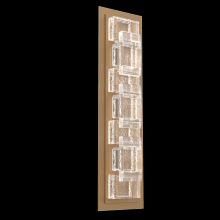 Hammerton IDB0087-01-NB-TE-L2 - Tetro Indoor Sconce Medium - Novel Brass - Cast Glass - Clear