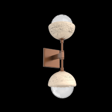 Hammerton IDB0093-02-BB-TC-L3 - Cabochon Double Sconce